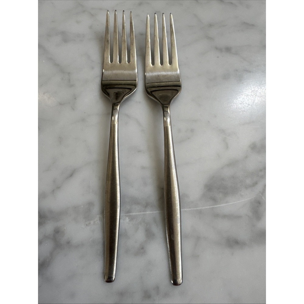 Gorham Silver Autumn Mist‎  Stainless Salad Forks Set of 2